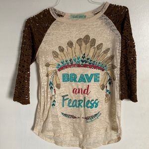 Women’s sheer casual shirt.